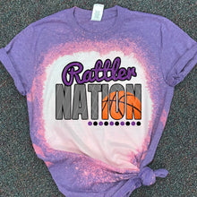 Load image into Gallery viewer, Rattler Nation w/ Basketball - Purple &amp; Black Text - 12 Color Options