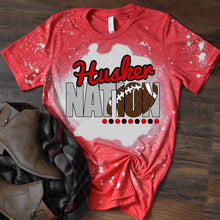 Load image into Gallery viewer, Husker Nation w/ Football - Red &amp; Black Text - 15 Color Options