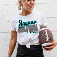 Load image into Gallery viewer, Jaguar Nation w/ NO SPORT - Teal &amp; Black Text - 13 Color Options