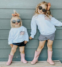 Load image into Gallery viewer, Mommy &amp; Me - Mamas Girl &amp; Mama w/ Rainbow - On Left Chest