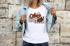 Merritt Oilers Nation w/ Football - 5 Style Options