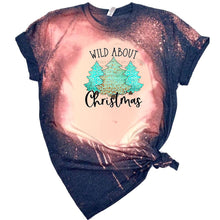 Load image into Gallery viewer, Wild About Christmas - Trees w/ Turquoise Leopard &amp; No Border (Design 1)