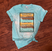 Load image into Gallery viewer, Fall Vibes - Bonfires Flannels Smores Sweaters Campfires Pumpkins