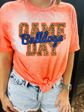 Load image into Gallery viewer, Bulldogs Game Day w/ Blue &amp; Orange Leopard - 12 Style Options