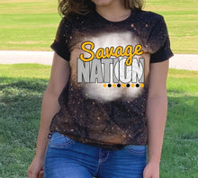 Load image into Gallery viewer, Savage Nation w/ Volleyball - Gold &amp; Black Text - 12 Color Options