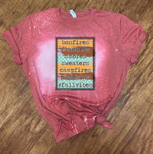 Load image into Gallery viewer, Fall Vibes - Bonfires Flannels Smores Sweaters Campfires Pumpkins