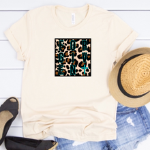 Load image into Gallery viewer, FORGIVEN w/ Teal Cross &amp; Leopard Print - T-Shirt / Sweatshirt Unisex Sizing