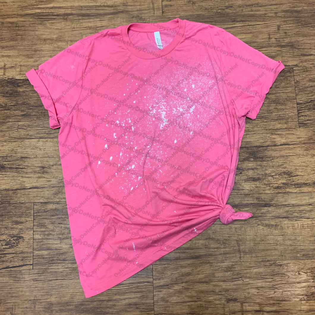 Blank- Acid Wash Splatter Charity Pink