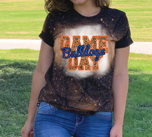 Load image into Gallery viewer, Bulldogs Game Day w/ Blue &amp; Orange Leopard - 12 Style Options