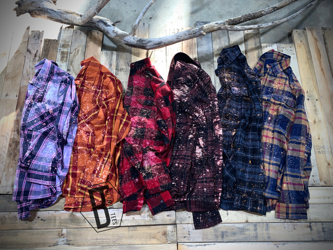 Splatter - Acid Wash Flannel