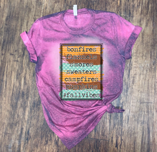 Load image into Gallery viewer, Fall Vibes - Bonfires Flannels Smores Sweaters Campfires Pumpkins