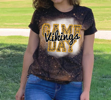 Load image into Gallery viewer, Vikings Game Day w/ Black &amp; Gold Leopard Print - 15 Color Options