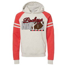 Load image into Gallery viewer, Buckeye Nation w/ Football - Red &amp; Black Text - 14 Color Options