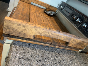 Reclaimed Barn Wood Stove Cover / Noodle Board