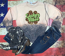 Load image into Gallery viewer, Lucky Vibes Leopard Print 4-Leaf Clover