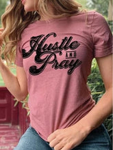 Load image into Gallery viewer, Hustle &amp; Pray - Black Ink