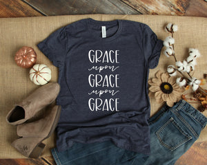 Grace Upon Grace - White Ink