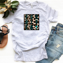 Load image into Gallery viewer, FORGIVEN w/ Teal Cross &amp; Leopard Print - T-Shirt / Sweatshirt Unisex Sizing