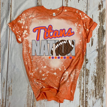Load image into Gallery viewer, Titans Nation w/ Football - Orange &amp; Purple Text - 13 Color Options