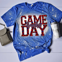 Load image into Gallery viewer, Hawks Game Day w/ Red &amp; Blue Leopard / Text - 10 Color Options