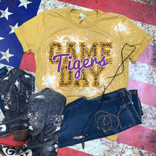 Load image into Gallery viewer, Tigers Game Day w/ Purple &amp; Gold Leopard Print - 14 Color Options