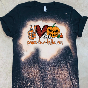 Peace Love Halloween w/ Jack-O-Lantern