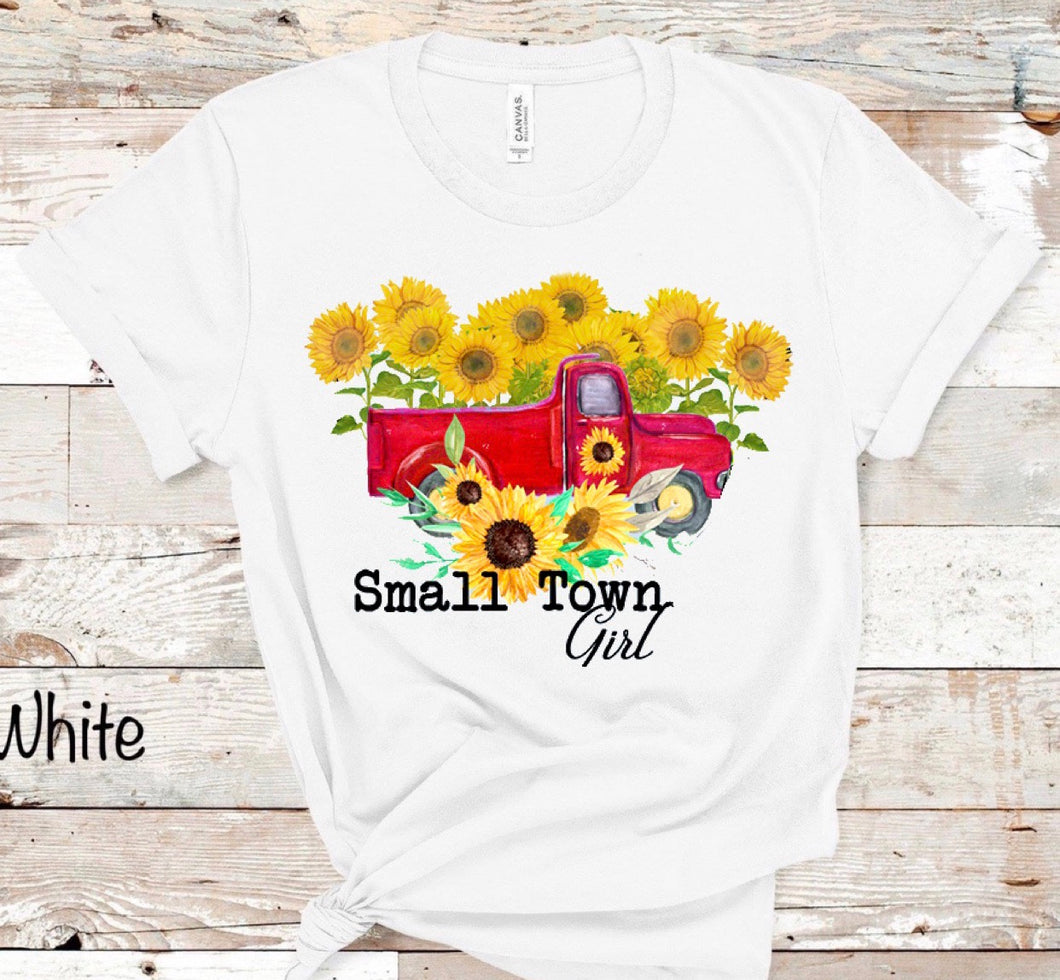 Small Town Girl w/ Sunflowers