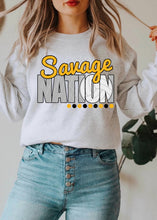 Load image into Gallery viewer, Savage Nation w/ Volleyball - Gold &amp; Black Text - 12 Color Options
