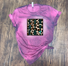 Load image into Gallery viewer, FORGIVEN w/ Teal Cross &amp; Leopard Print - T-Shirt / Sweatshirt Unisex Sizing