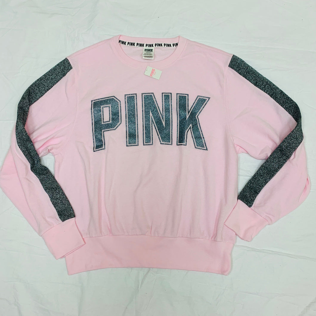 PINK Glitter Crew Neck (Pink)