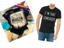 Load image into Gallery viewer, Men’s &amp; Women’s Set - Somebody’s Problem w/ Distressed Leopard Print