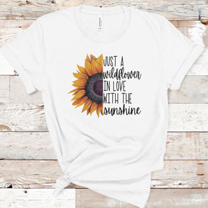 Just A Wildflower In Love With Sunshine w/ Sunflower
