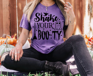 Shake You Boo-ty Halloween Tee - Black Ink