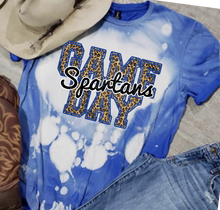Load image into Gallery viewer, Spartans Game Day w/ Black &amp; Blue Leopard Print - 14 Color Options