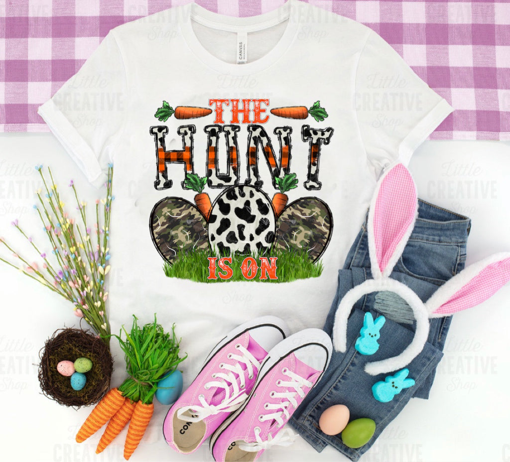 The Hunt Is On w/ Easter Eggs - Cowhide/Camo