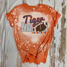 Load image into Gallery viewer, Tiger Nation w/ Football - Blue &amp; Orange Text - 13 Color Options