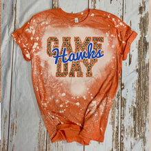 Load image into Gallery viewer, Hawks Game Day w/ Blue &amp; Orange Leopard Print - 14 Color Options