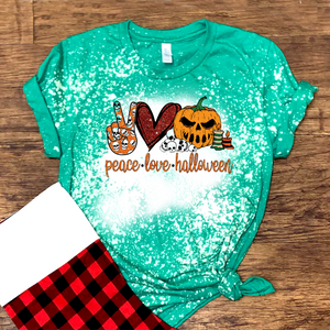Peace Love Halloween w/ Jack-O-Lantern