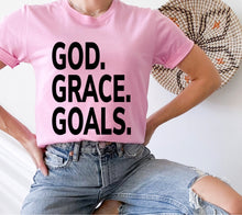Load image into Gallery viewer, God. Grace. Goals. - Black Ink