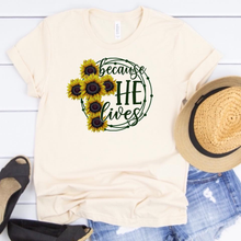 Load image into Gallery viewer, Because He Lives - Sunflower