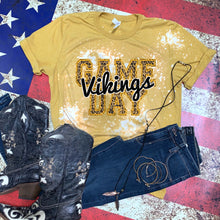 Load image into Gallery viewer, Vikings Game Day w/ Black &amp; Gold Leopard Print - 15 Color Options