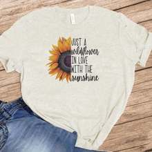Load image into Gallery viewer, Just A Wildflower In Love With Sunshine w/ Sunflower