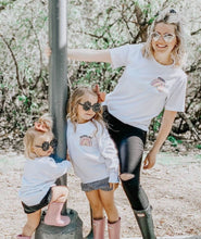 Load image into Gallery viewer, Mommy &amp; Me - Mamas Girl &amp; Mama w/ Rainbow - On Left Chest