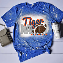 Load image into Gallery viewer, Tiger Nation w/ Football - Blue &amp; Orange Text - 13 Color Options