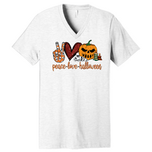 Load image into Gallery viewer, Peace Love Halloween w/ Jack-O-Lantern