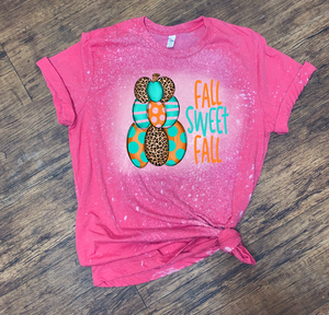 Fall Sweet Fall - Teal Burnt Orange & Leopard Pumpkins