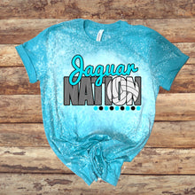 Load image into Gallery viewer, Jaguar Nation w/ Volleyball - Teal &amp; Black Text - 13 Color Options