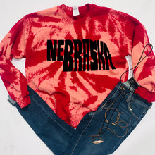Load image into Gallery viewer, Nebraska Letters As State Shape - Black Ink