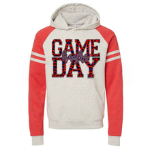Load image into Gallery viewer, Hawks Game Day w/ Red &amp; Blue Leopard / Text - 10 Color Options