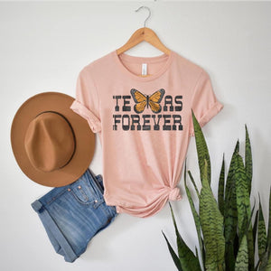 Texas Forever w/ Butterfly - Heather Peach